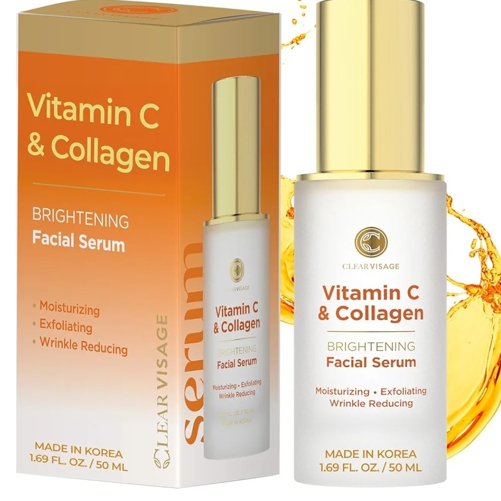 Vitamin C & Collagen Facial Serum Brightening Anti Aging Wrinkle 50ml Facial